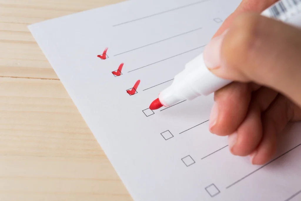 checklist site internet